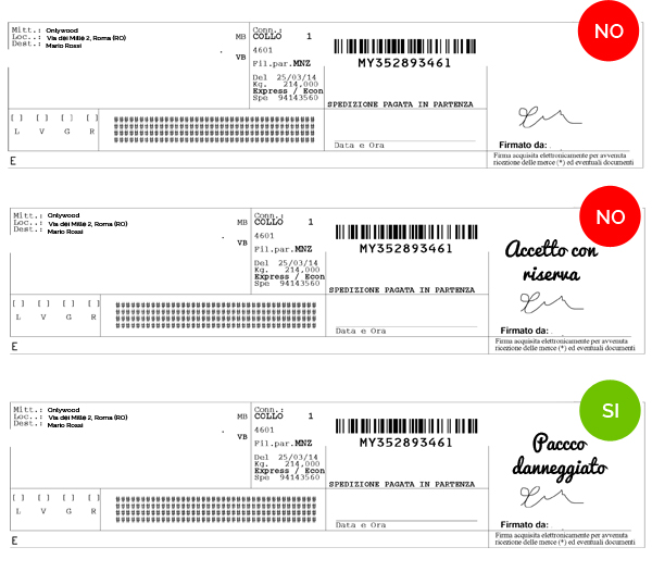 corriere pacco danneggiato 1