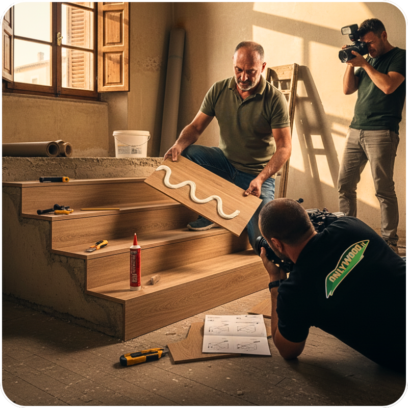 Gradini in legno fai da te con i rivestimenti Maestro Step