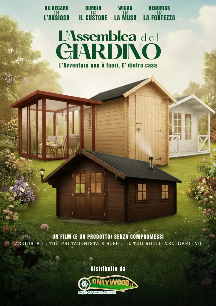 le casette pronte sono solo su onlywood legno da cinema