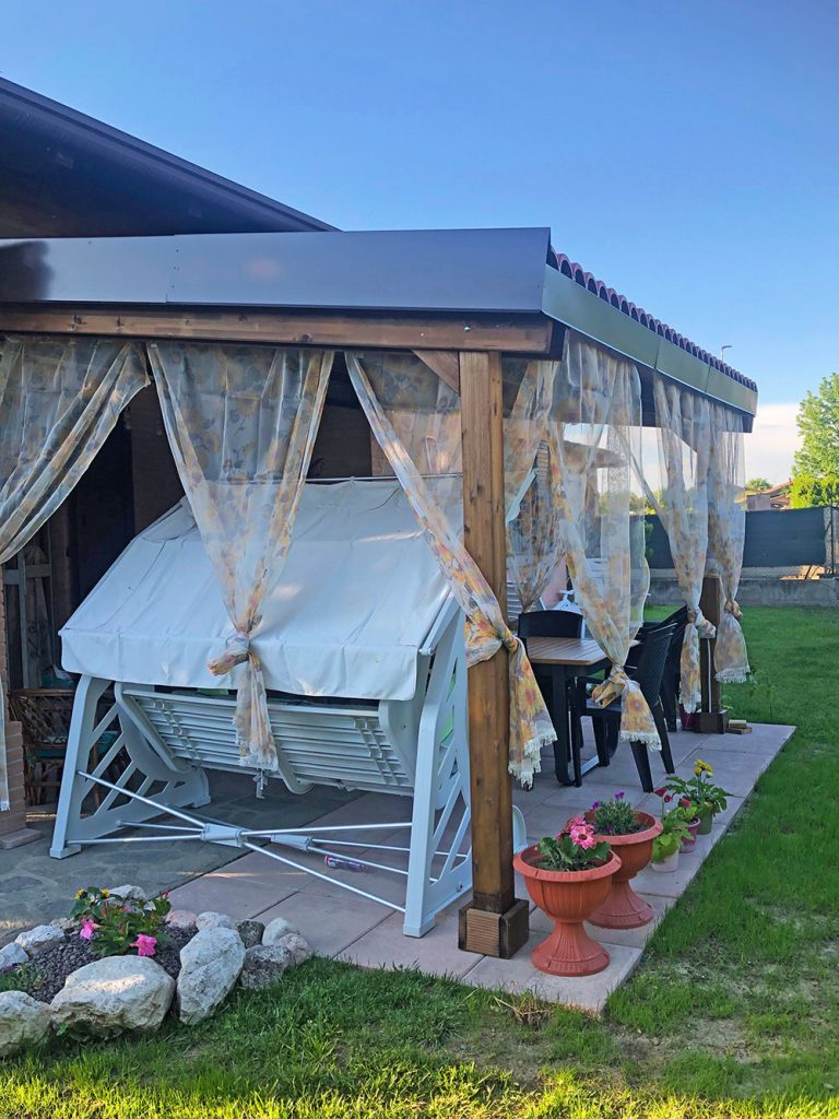 Pergolato in legno per patio esterno Onlywood