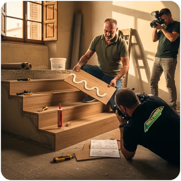 rivestire una scala con onlywood legno da cinema