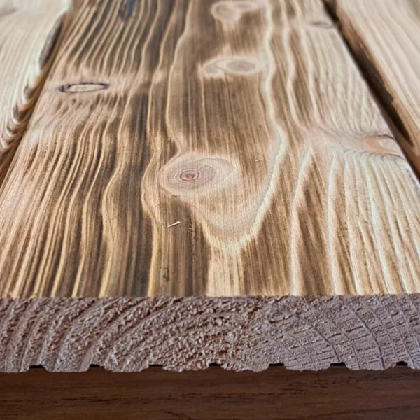 Onlywood Pavimento in Legno per esterno LARICE – Prezzo a MQ. – Bruciata