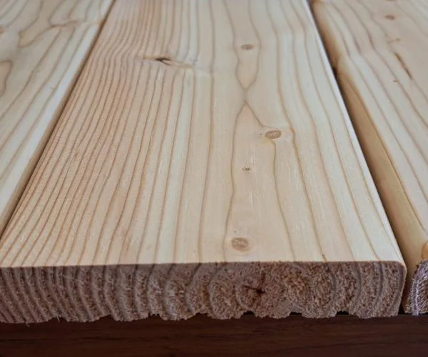 pavimento in legno per esterno in Larice Europeo liscio