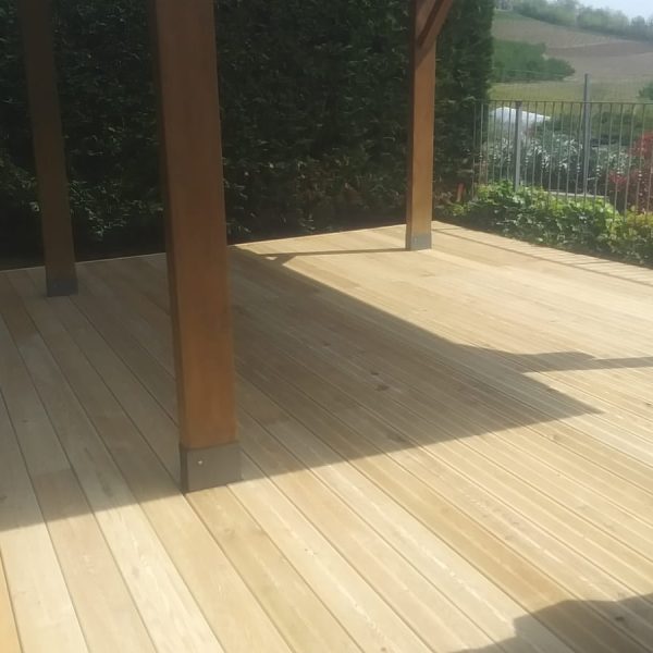 Pavimento per esterno in legno di Castagno italiano