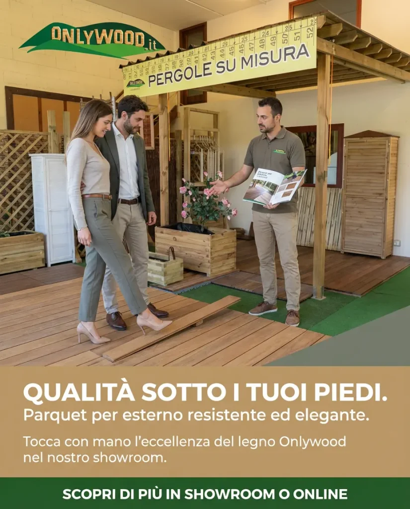 shoroom onlywood per pavimento in legno per esterno