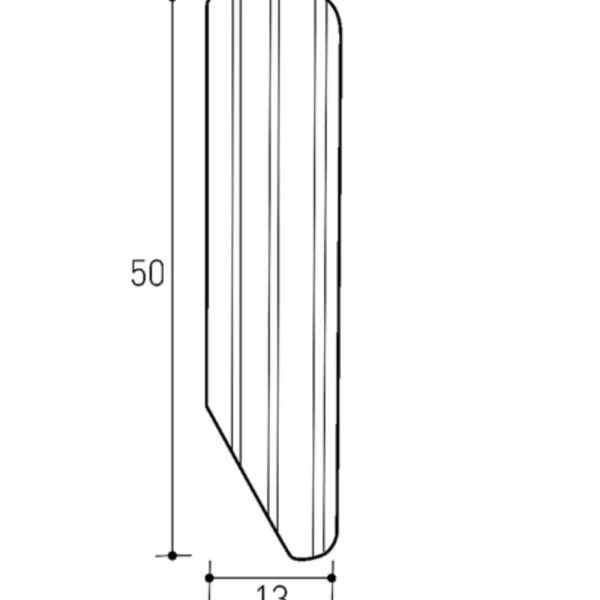 CAMPIONE – Battiscopa Legno BIANCO Promo – 50 x 13 mm