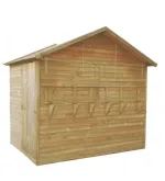 Onlywood Chiosco per Mercatino Bar in legno trattato MARK2 257x180 cm sp.12 mm - foto 3