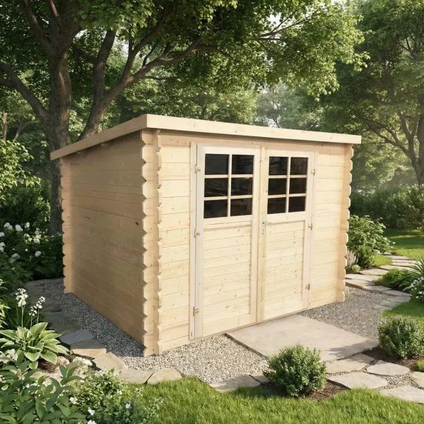 Onlywood Casetta in legno da giardino LOWCOST 298×238 sp.28 mm