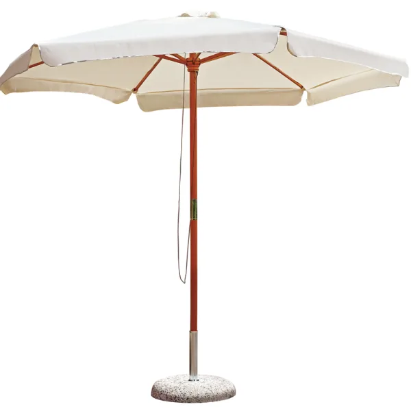 Ombrellone rettangolare ecru Palo Centrale 300×400
