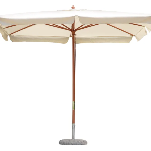 Ombrellone rettangolare ecru Palo Centrale 200×300