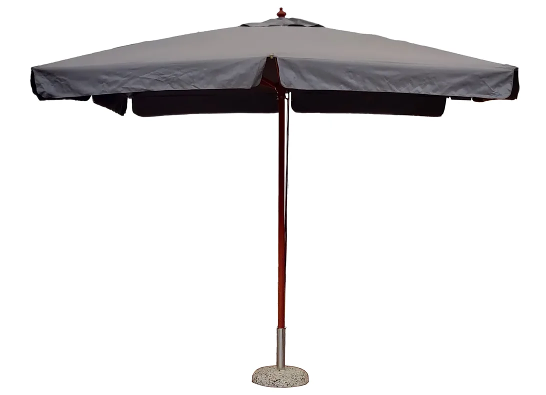 Ombrellone quadrato 300×300 DE LUX Palo Centrale