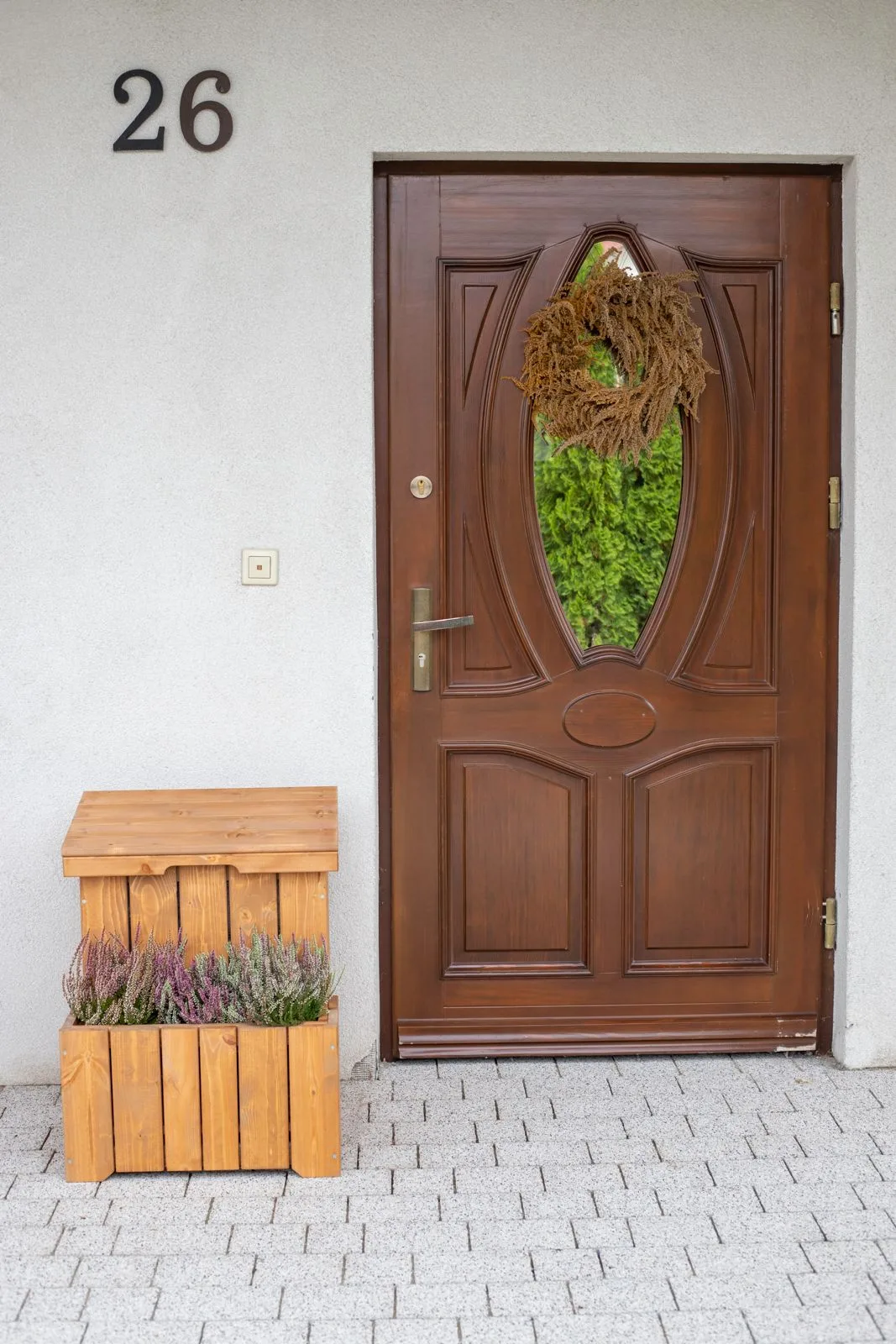 Onlywood Cassetta+fioriera WOODLOCKER per pacchi corriere 70x56x50 h cm Legno chiaro - immagine 5