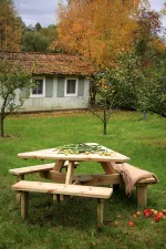 Tavolo Picnic TRIANGOLO 6 posti - 210 cm - foto 2