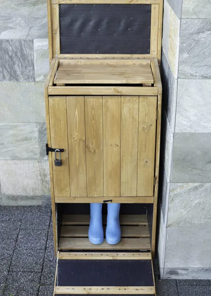 Onlywood Cassetta WOOLOCKER per pacchi scarpiera 67x44x124 h cm Legno per esterno
