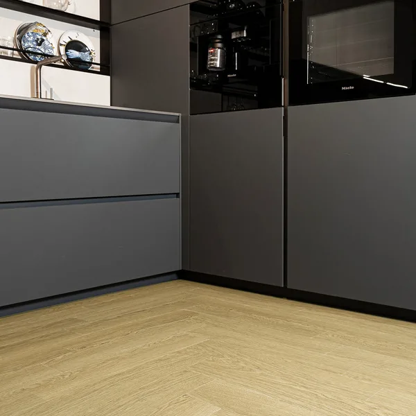 RockLite Pavimento SPC posa a spina Cortina 100% impermeabile