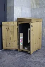 Onlywood Cassetta WOODLOCKER per pacchi corriere 41x59x87 h cm Legno per esterno - foto 7