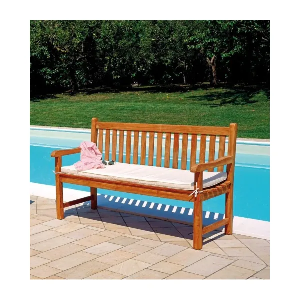 Panchina LAMPEDUSA a 3 posti in teak naturale