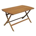 Tavolo CASTIGLIONE pieghevole in acacia 140x80 cm. - foto 4