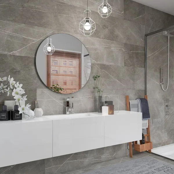 Rivestimento/Pavimento CERAMIN Marmo Grigio 40×120 – Posa facile