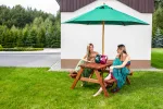 Tavolo Picnic NOCE 6 posti - 150 cm - foto 4