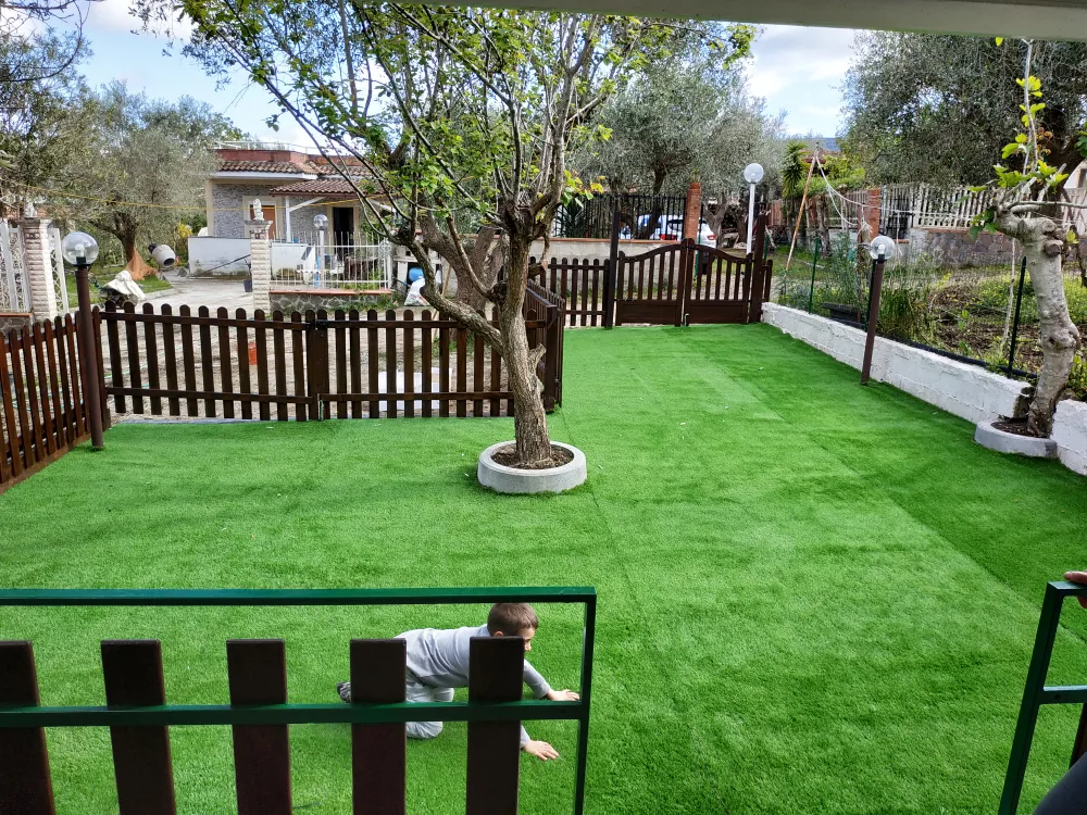 Area giochi per bambini recintata con steccato Nice in pino impregnato
