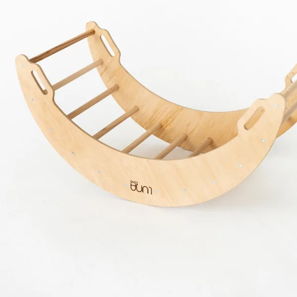 Arco Pikler Montessori in legno, arco di arrampicata e dondolo