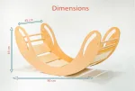 Misure del dondolo Montessori SMILE: 89 x 42 x 46 cm