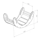 Disegno tecnico del dondolo Montessori SMILE