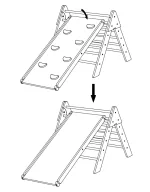 Disegno tecnico: come agganciare la rampa ai pioli del triangolo Pikler